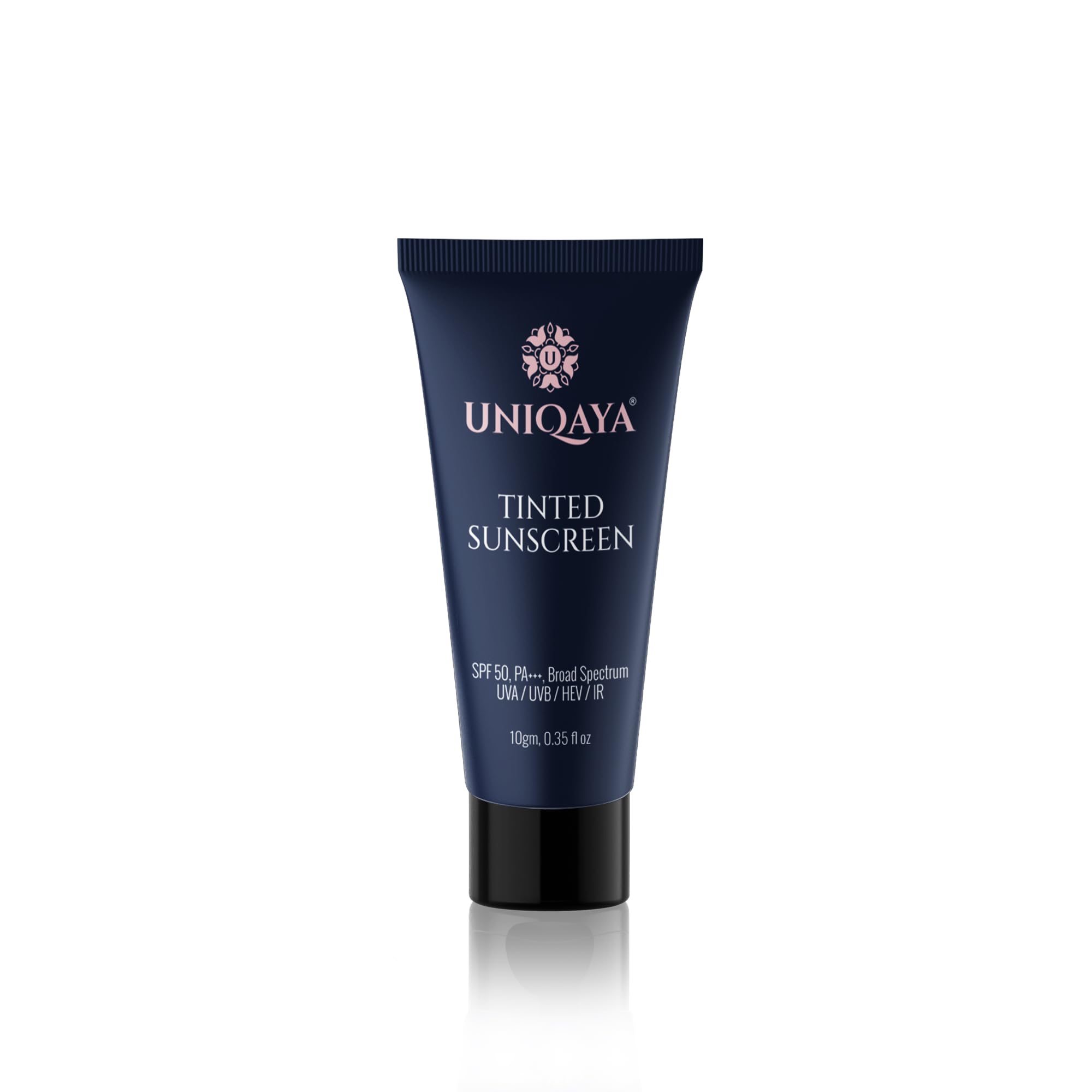 Uniqaya Tinted Sunscreen SPF 50 PA+++ For All Skin Types | Blue Light Protection | No White Cast|10gm | Pack of 1