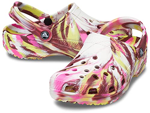 Image of Crocs Unisex Adult Classic Marbled Clog EP /MLTI Pink (206867-6RW)