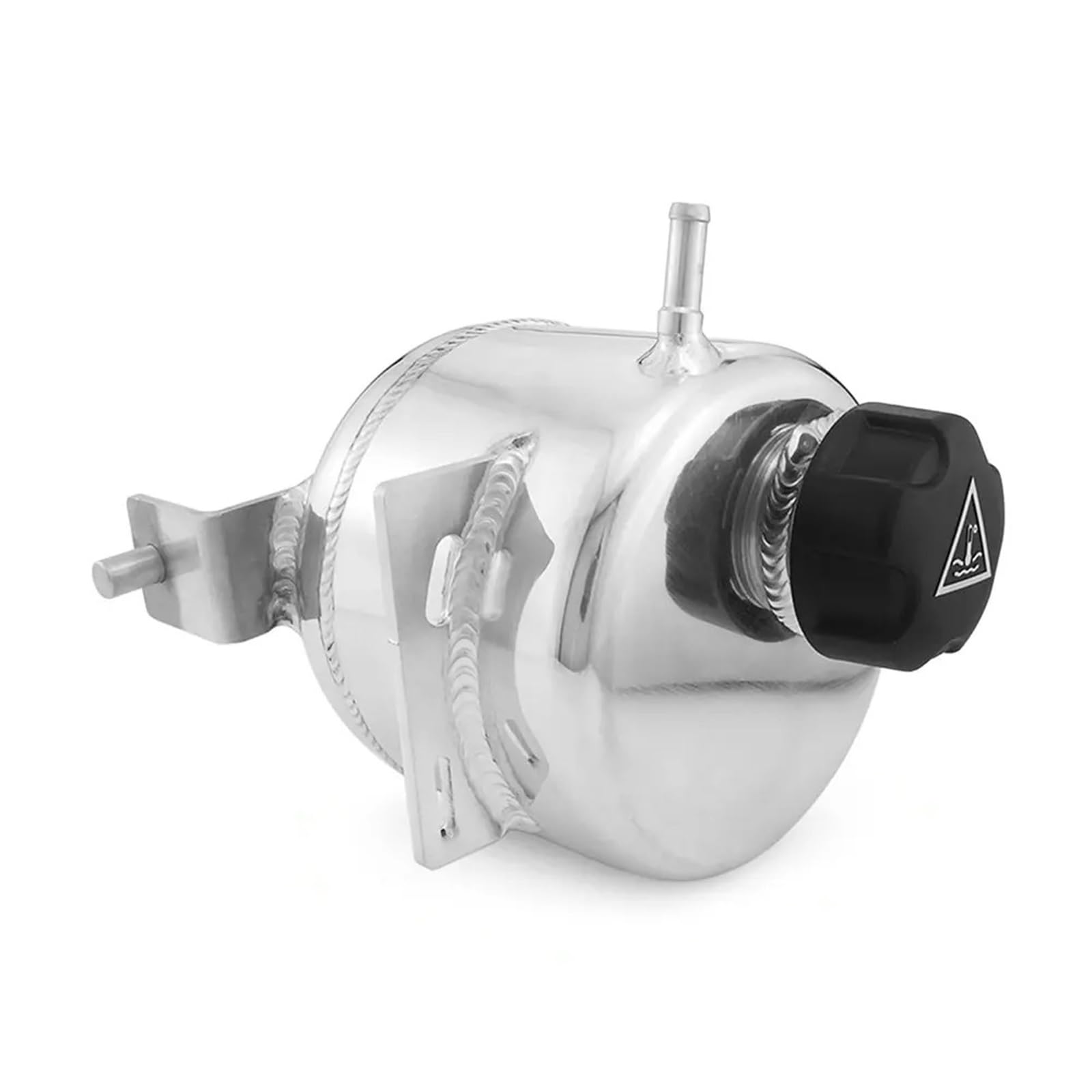 Zestaw zbiornika rozprężnego Pasuje Do Mini Cooper R56 R57 R55 R58 Samochód Chłodziwo Nagłówek Rozszerzenie Przelew Zbiornik Na Wodę I Korek Puszka Aluminiowa(Silver)