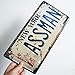 Embossed Vintage Prop Number Tag, Assman, Vanity License Plate, Seinfeld | Cosmo Kramer, 6x12 Inch