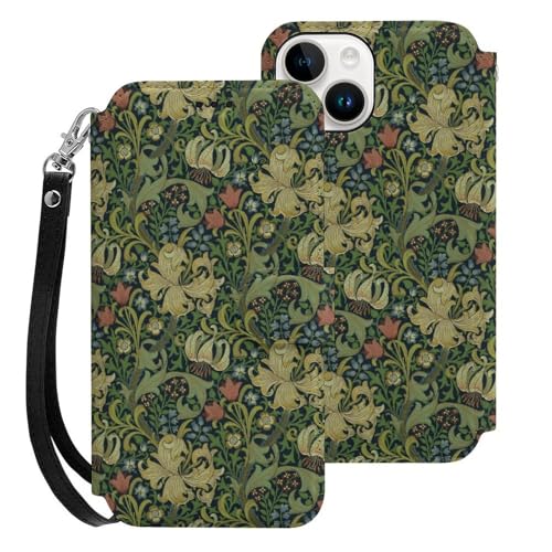 William Morris EBAEX ԕ iPhone15pP[X 蒠^ z^ X}zP[X J[h[ PUU[  ACtH15pP[X Sʕی }Olbg ϏՌ EȒP