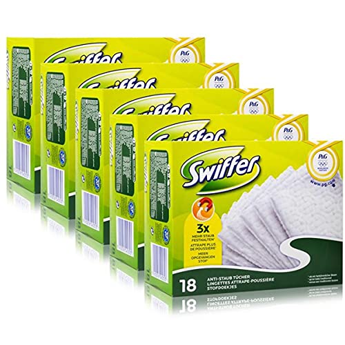 Preisvergleich Produktbild 5x Swiffer Trocken Bodenwischtücher 18er