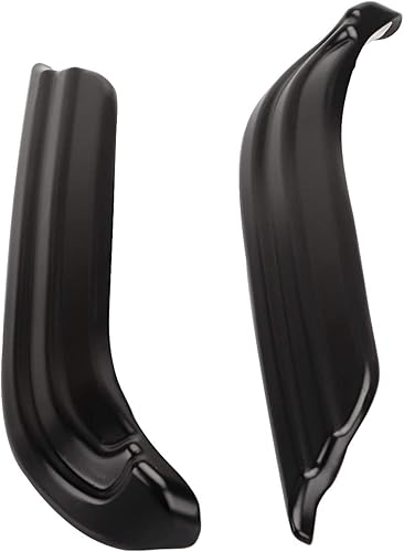 Miniatura 7 de Bid4ze Fundas negras para brazo oscilante con listones para motocicleta, ABS, compatibles con Harley Touring Road King, Electra Glide, Road Glide,