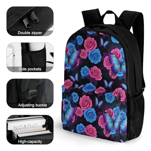 Casual College Daypack Butterfly Multipurpose Business Travel with Large Capacity Rucksack for Men Women3