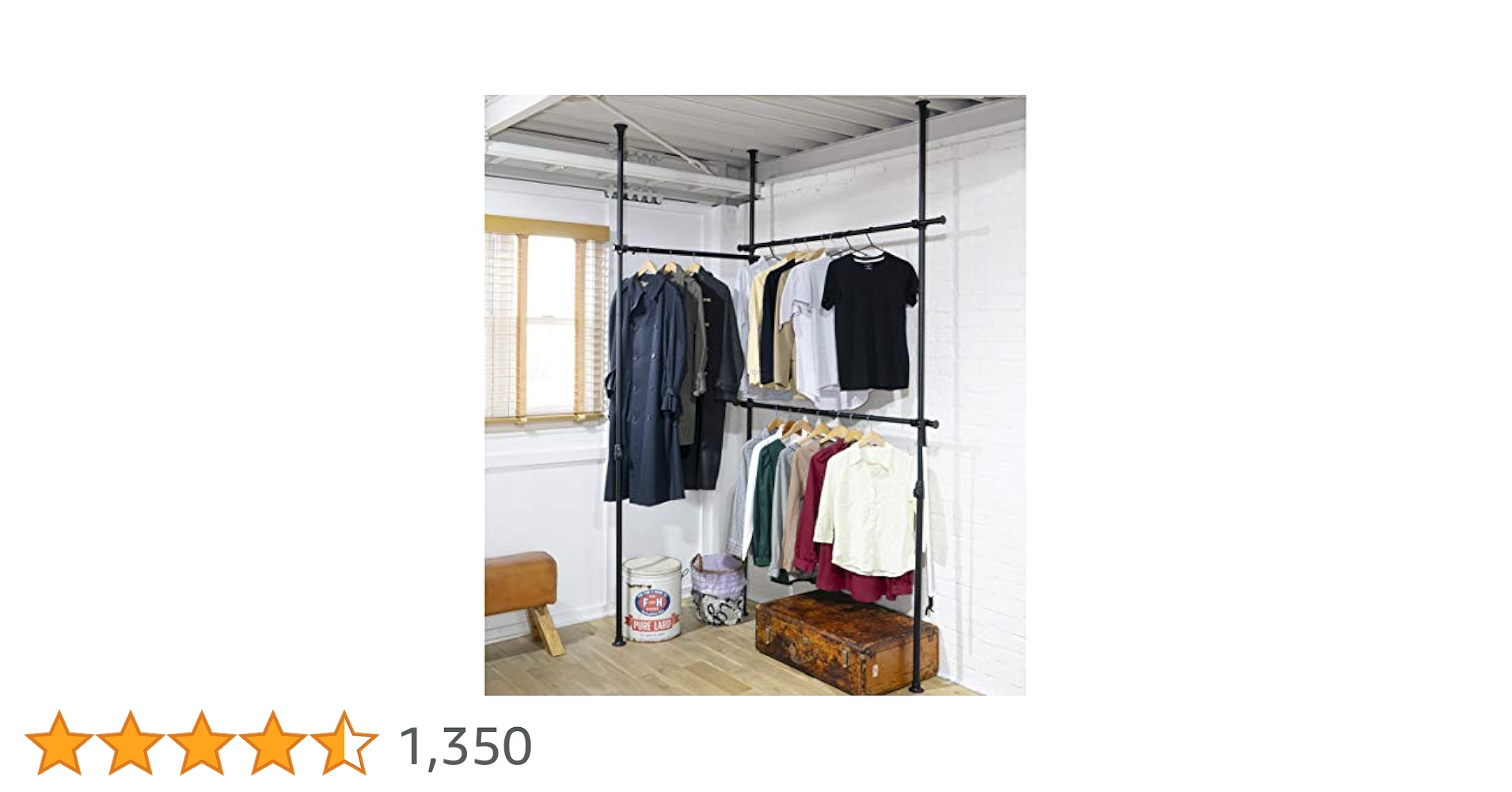 突っ張り ラック ポールハンガー ハンガーラック 全体耐荷重90kg Amazon｜山善(YAMAZEN) 突っ張り ラック ポールハンガー