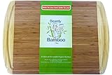 Original Organic Bamboo Wood Cutting Board and Kitchen Chopping Board with Groove to Catch Juices - 18 x 12 inches - Perfect Wedding Gift or Housewarming Gift --Extremely Large Chopping Board