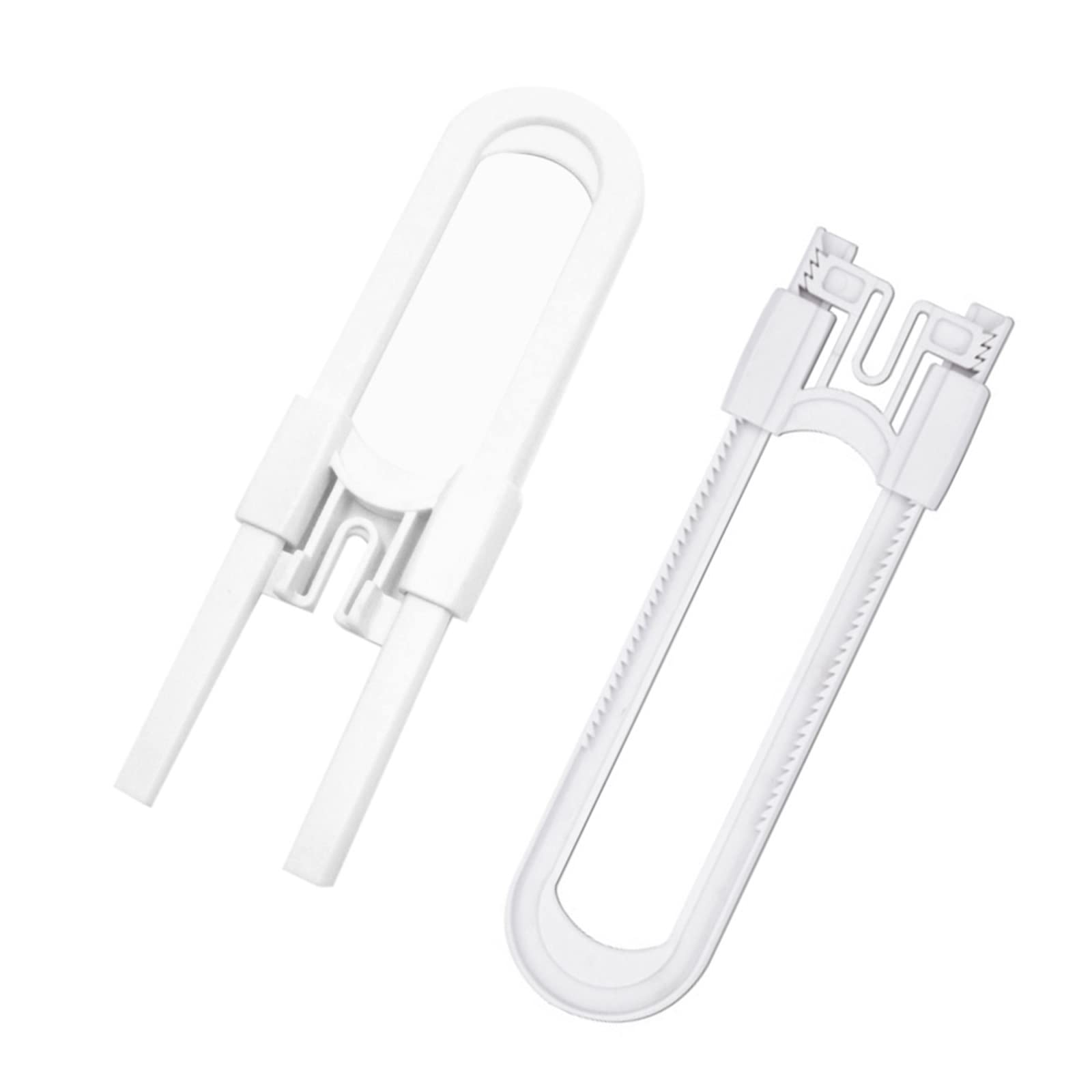 SFJSFIMQ Latch Lock Proofing Sliding Cabinet Locks Safety Latches Adjustable Locks for Handles Knobs Drawers Closet Cupboard