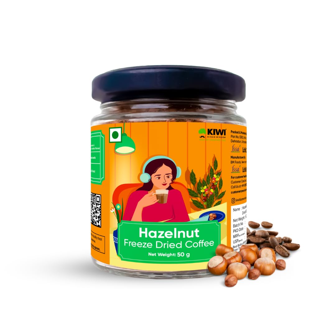 See full amazon price history chart for KIWI (Kisan Window) Hazelnut Freeze Dried Coffee-50g | 100% Arabica Instant Coffee | Rich & Intense Hazelnut Flavoured Coffee | Premium Coffee Beans With Café-Quality Taste - 50g KIWI (Kisan Window) Hazelnut Freeze Dried Coffee-50g | 100% Arabica Instant Coffee | Rich & Intense Hazelnut Flavoured Coffee | Premium Coffee Beans With Café-Quality Taste - 50g (B0DF2YZK8N) Amazon Price History, Amazon Price Tracker