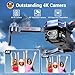 Drone with Camera for Adults 4k FPV Drone One Key Take Off/Land Drones for Adults with 2 Batteries Mini Drone Brushless Motor Toy for Beginners
