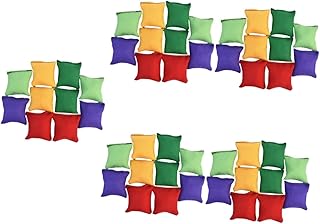 ABOOFAN 50 Peças Saco De Areia Ao Ar Livre Brinquedos Infantis Saco De Feijão Mini Brinquedos Mini Cornhole Pufes Jogos De Carnaval Pufes Infantis Pequenos Pufes Jogar Acessórios De Jogo