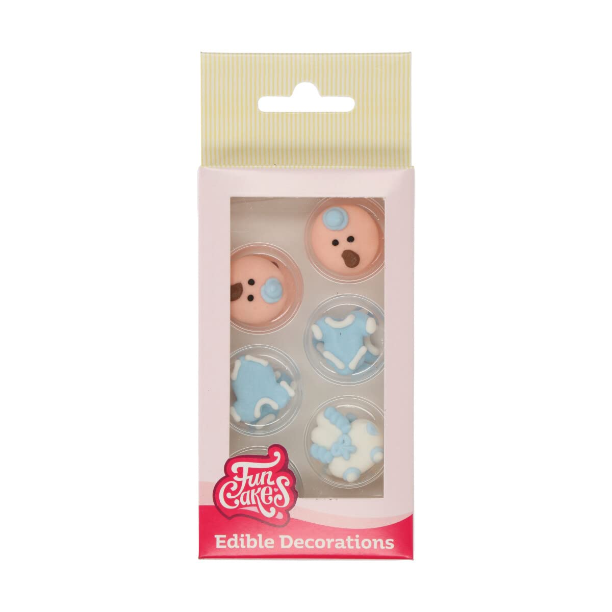 Baby Blue Sugar Decorations Set Of 12