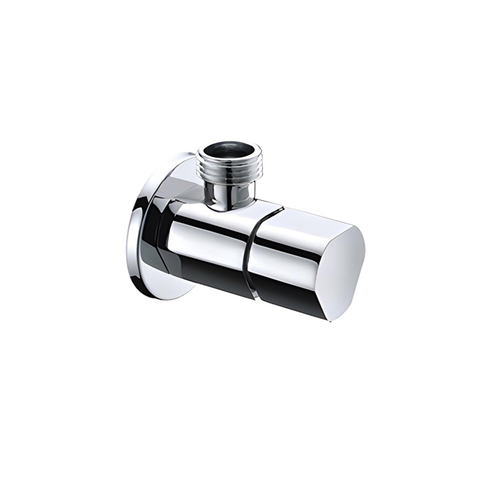 Polished Brass G1/2 Angle Stop Valve Multi Color Single Double Water Shut Off Valve Household Plumbing Fitting for Bathroom Kitchen Toilet(Type D)