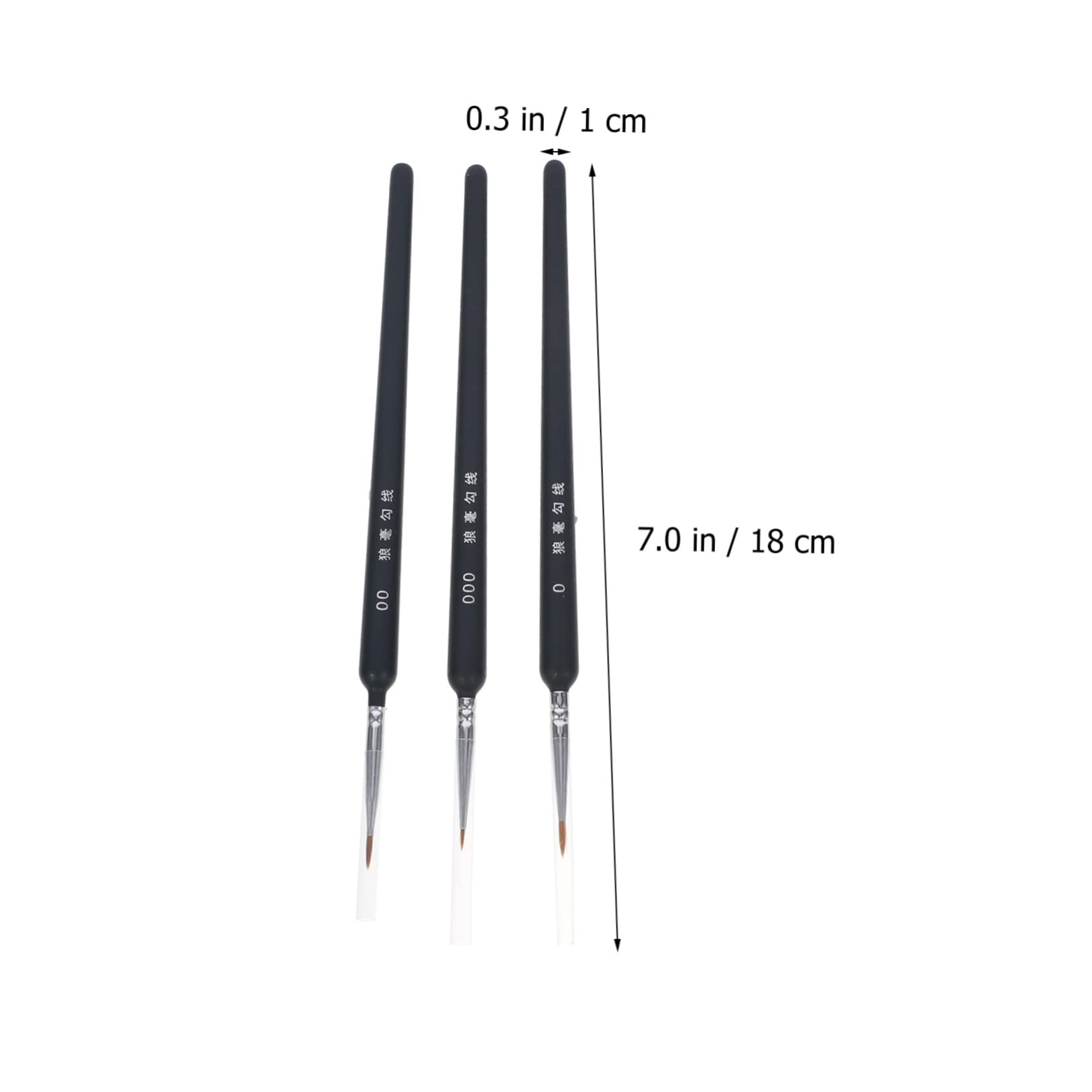 SEWACC Acuarela Pinceles 45 Piezas Pelo De Decoración del Cabello Pinceles De Pintura Gouache De Detalle Equipo para Uñas Gel para Uñas Revestimientos Pintura De Miniaturas De Madera