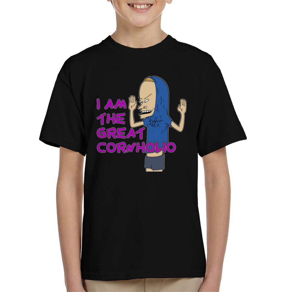 Cloud City 7 Beavis and Butthead Great Cornholio Kid's T-Shirt Black