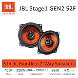 JBL Stage1 GEN2 52F – 5.25 Inch (130mm) 2-Way Coaxial Car Speakers – 40W RMS – 210W Peak – Compact Size – OEM Replacement & Car Audio Upgrade – No Grille – Easy Install Audio – Pair - Image 8