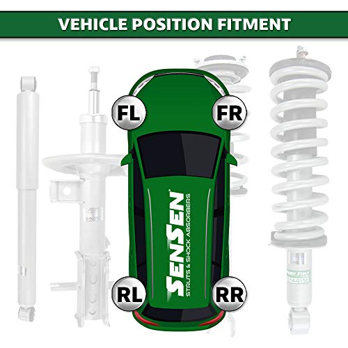 Sensen 105000-Sh Front Rear Left Right Complete Strut Assembly Shocks Compatible/Replacement For 2010-2013 Kia Soul #TOP1