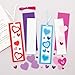 Produktbild Baker Ross Herz Mix & Match Lesezeichen Bastelset für Kinder (8 Stück) Kreativsets zum Basteln und Dekorieren zu Valentinstag