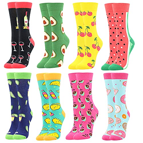 BONANGEL Chaussettes Fantaisie Femme Noël Chaussettes D'halloween 36-40 | Colorées Coton Rigolotes Motif Cadeau pour Halloween Noël Christmas Socks