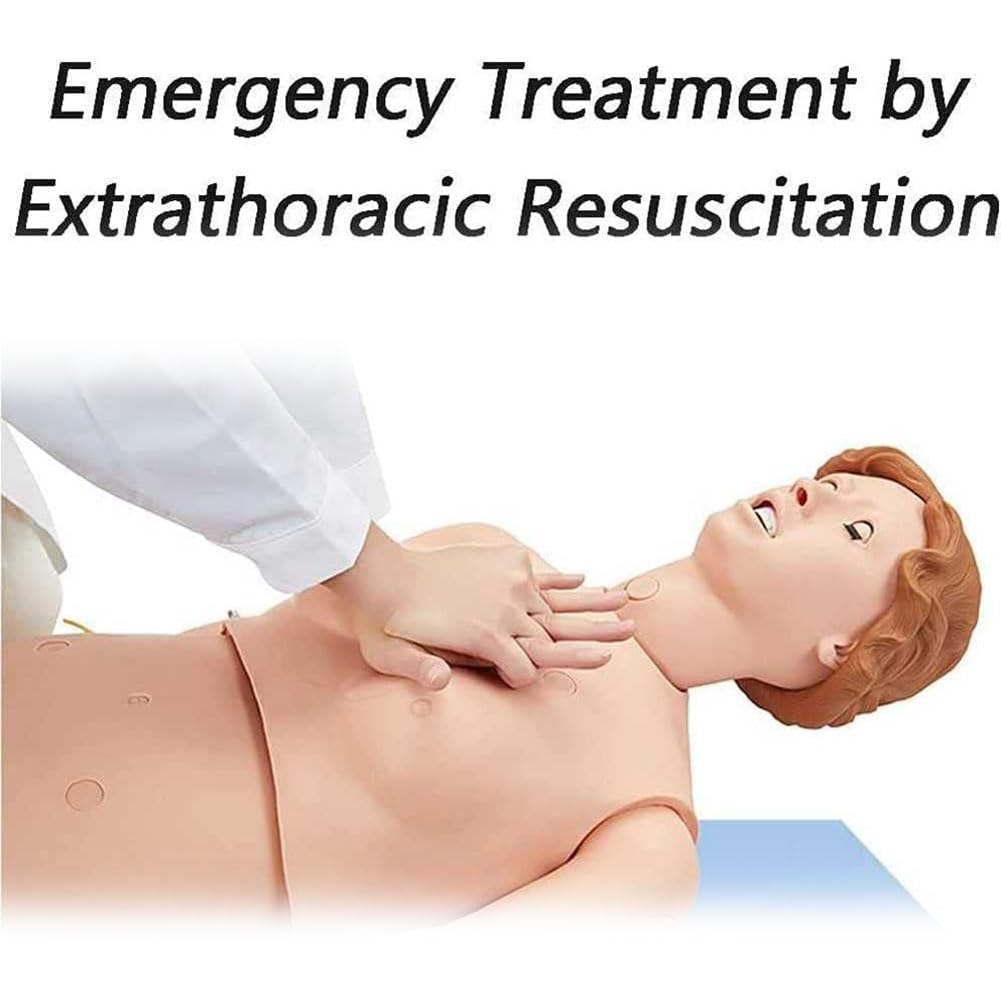 Nursing Skills CPR Dummy, lebensgroße Schaufensterpuppe, geriatrisches menschliches Modell – Ganzkörper-Patientenpflege, Trainingssimulator für Bildung und Unterricht in der medizinischen Praxis