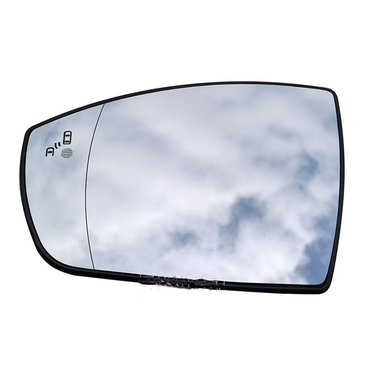 ZXBL Side Wing Mirror Glass for Ford Kuga 2013-2019 Heated With Blind Spot, Left Right Anti-Glare Tinted Car Door Wing Mirror Replacement Rearview Mirror Glass,Left