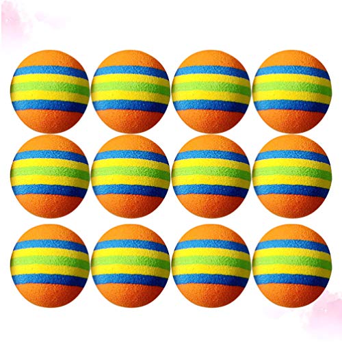 Tomaibaby 12 Stks Regenboog Schuim Golf Training Ballen Huisdier Golfbal Training Sportballen Voor Honden Huisdier… - Image 5