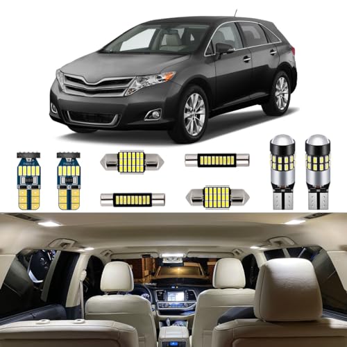 Kit de 13 Lámparas LED Interiores Blancas para Toyota Venza miniatura 1