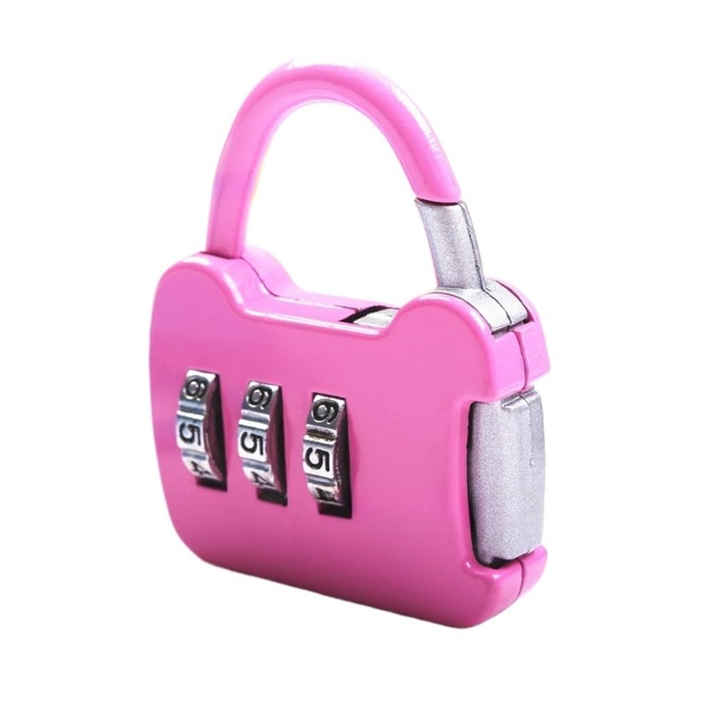 Gnyvzxplq A3 Suitcase Locks, Multicolor 3-Dial Combination Padlock For Luggage(A3)