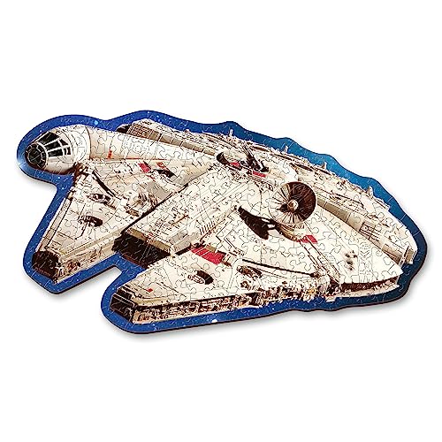 Trefl – Konturenpuzzle aus Holz: Star Wars, Millennium Falke – 160...