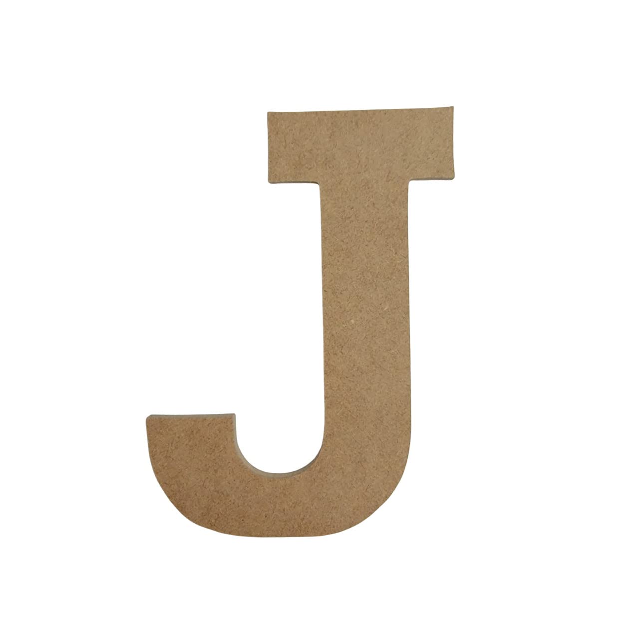 16" Wooden Craft Letter J Unfinished, Rockwell Font, Craft Cutout on 1-8" MDF