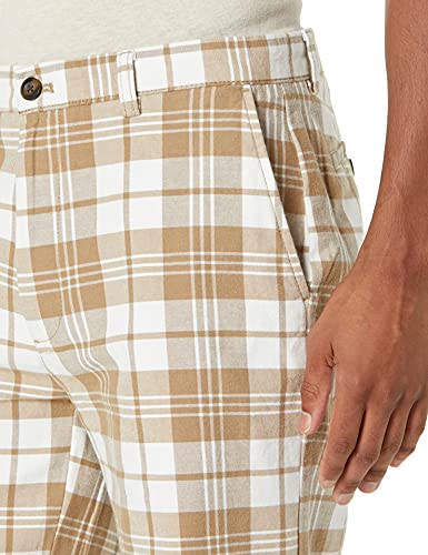 Image of Amazon Essentials Men's Classic-Fit 9 inch Cotton Twill Chino Shorts with Button-Through Pockets