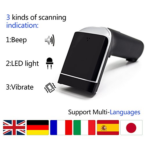 2D Wireless Barcode Scanner,Symcode Qr Pdf417 Bar Code Reader Long Transfer Distance For Mobile Payment,Computer Cell Phone Screen Scan Support Mac Os #TOP5