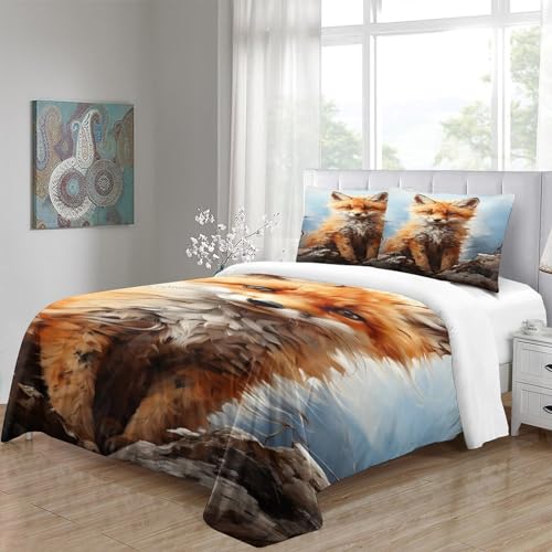 Housses de couettes double en microfibre douce lavable pour lit 2 personnes