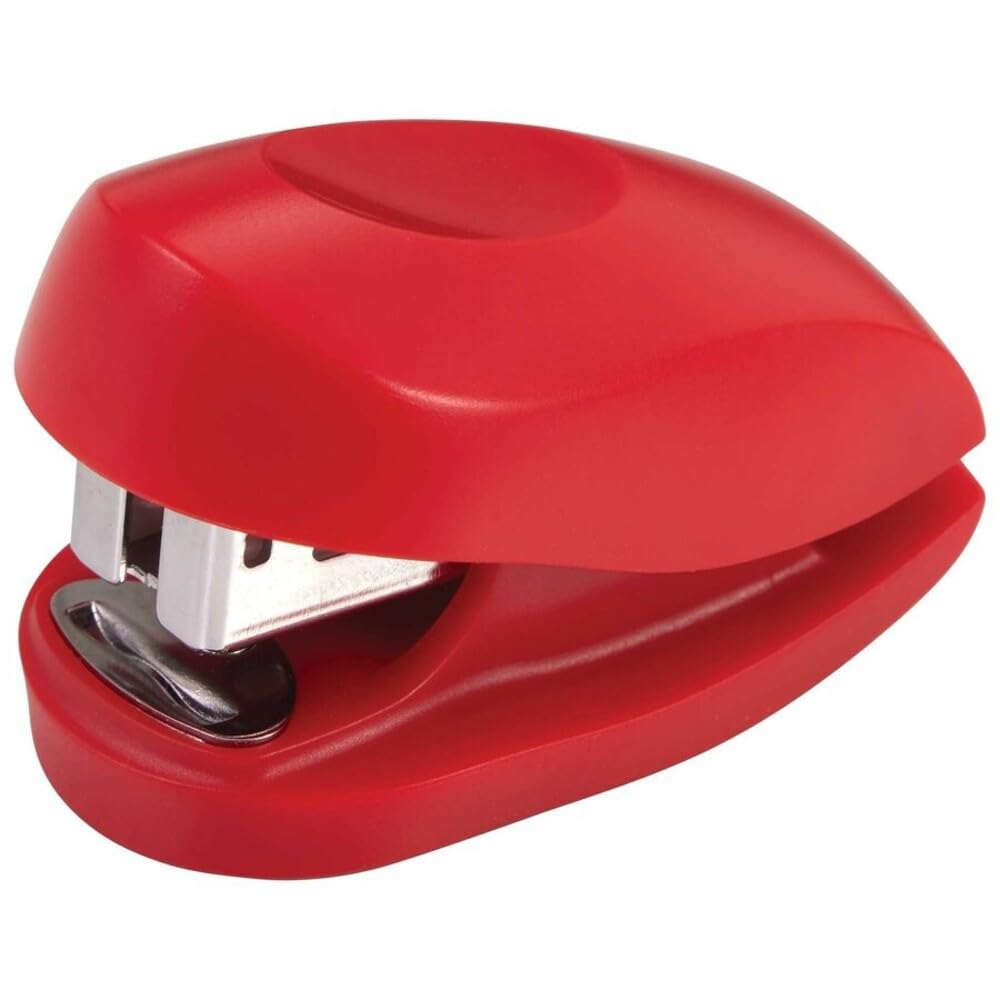 Swingline Mini agrafeuse rouge avec agrafes, Tot, capacité de 12 feuilles, petite agrafeuse avec extracteur d'agrafes intégré et 1000 agrafes standard, rangement de l'agrafe, agrafeuse compacte pour