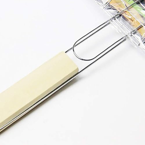 Miniatura 6 de Estante para asar pescado para parrilla, estante para patas de pollo, cesta para parrilla, cestas para parrilla de verduras para parrilla al aire