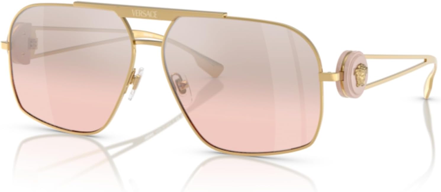Versace VE2269 62MM Aviator Sunglasses For Men +BUNDLE with ACCESSORY EYEWEAR KIT