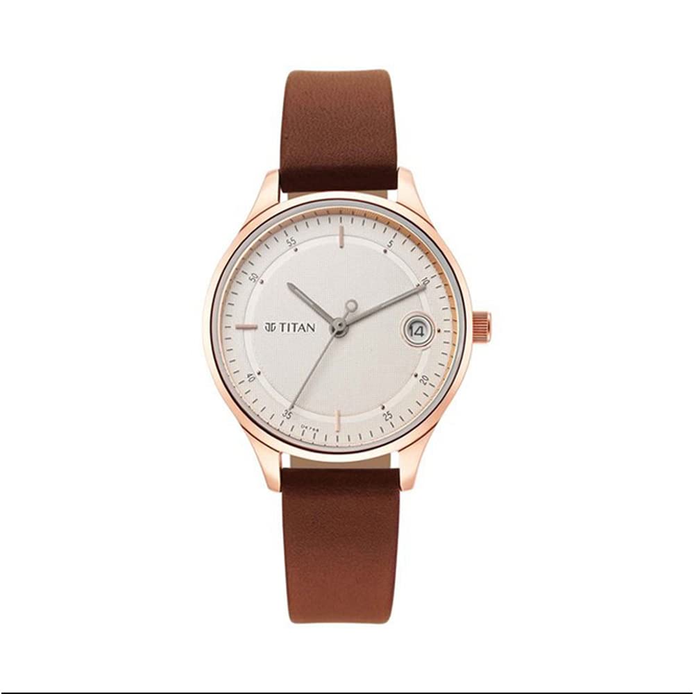 Titan Women Leather Analog White Dial Watch-2649Wl01/Np2649Wl01, Band Color-Brown (B09GY2ZJK8) Amazon Price History, Amazon Price Tracker
