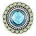 Ginger Snaps HEIRLOOM - Turquoise Color Surrounded w/Light Lime Green Rhinestones SN05-68