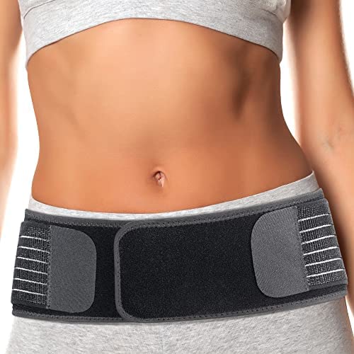Thx4COPPER Anti-Slip Mesh SI Hip Belt, Compression Lower Back Support Brace, Elastic Sacroiliac Joint Brace