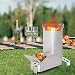 Hornillo Portátil Plegable, Exterior Plegable de Leña de Acero Inoxidable ,kit horno...