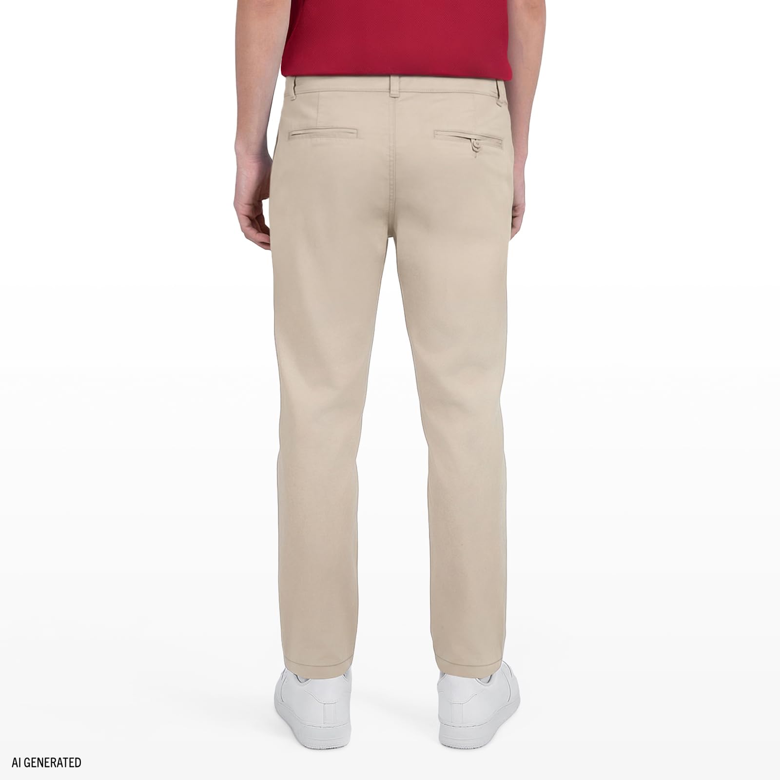 Izod Uniform Twill Khaki Pants, Flat Front & Comfortable Waistband, Stretch Fabric - Pantalones Hombre