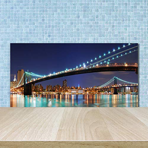 Splashback guard verre trempé cuisine Manhattan 100x50cm - 2