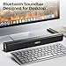 Monster S220 Bluetooth Soundbar for TV, Bluetooth 5.4 Sound Bar, 2.0CH with Dual Bass Diaphragm, All-in-one Home Theater Speakers, Compact, AUX/USB/TF Card Connection for TV/PC/Gaming/Projectors