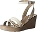 Crocs Women's Leigh Leopard Print Wedge Sandal