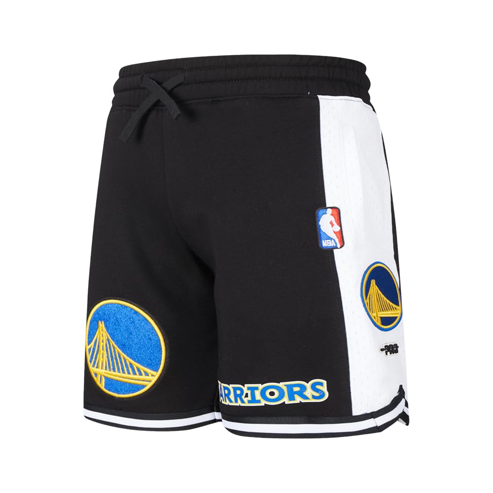 Pro Standard Big Boys NBA Golden State Warriors Classic Chenille Athletic Short Black S