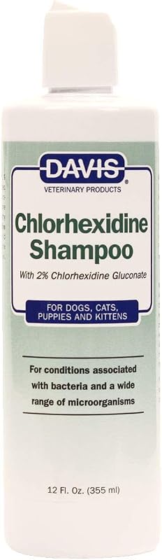 Champú para mascotas con clorhexidina Davis, 12 oz