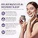 Melopuff Magnesium Lotion for Sleep & Muscle Relaxation - Nighttime Body Cream with Shea Butter & Grape Seed Oil, Non-Greasy, Fast-Absorbing to Soothe and Relax, Lavender Scent, Safe for Kids - 7oz