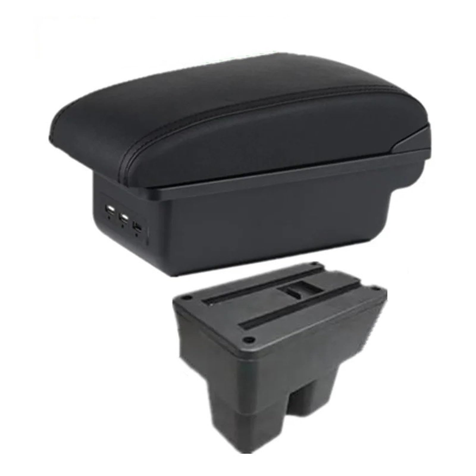 Ggwqoops Car Armrests For Suzuki For Jimny For JB74 2019-2025 Armrest Box Car Storage Interior Dedicated Retrofit Accessories Armrest Box(B1 black line 3USB)