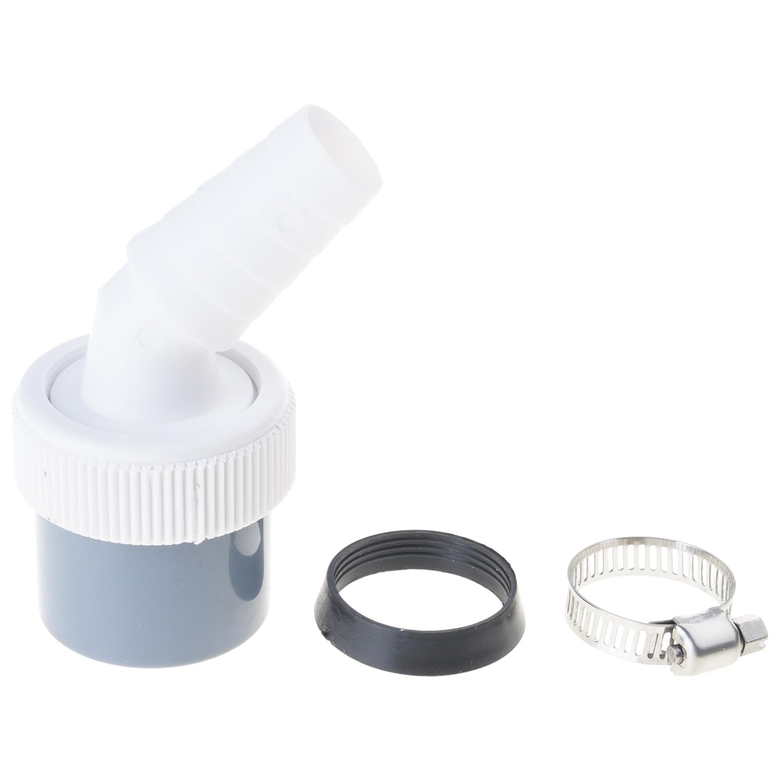 Fahoujs Leakproof Washer Drainage Pipe Fitting with Threaded Connection Adjustable Inlet for Multiple Appliances Kitchen Use Quick Installation Drain Fitting
