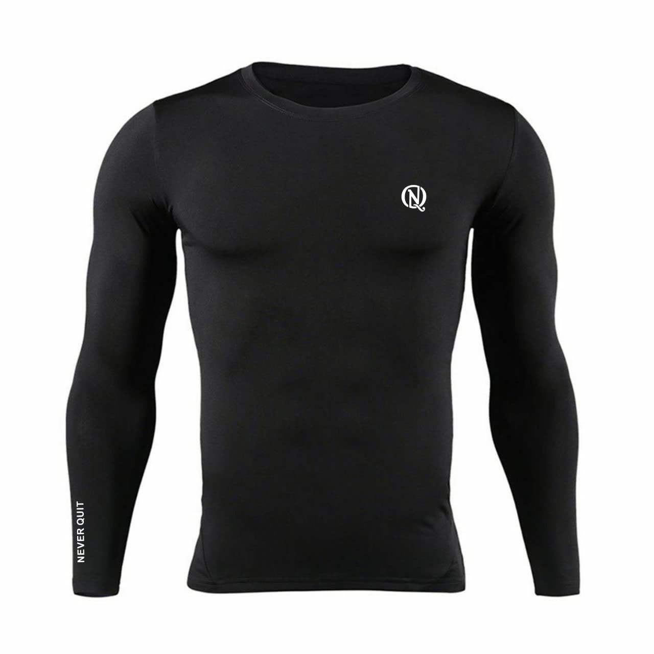 never quit Men T Shirt || T Shirt for Men || Compression T Shirt || Gym T-Shirt || Slim fit T-Shirt-picture-47