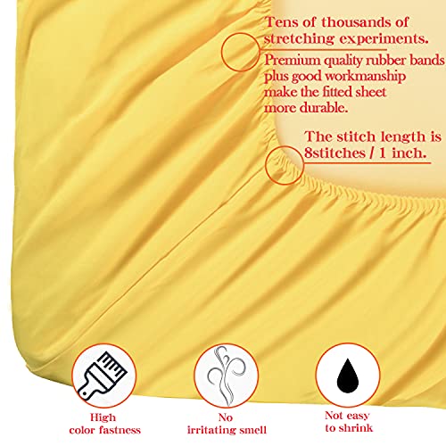 NTBAY 100% Brushed Microfiber Super King Fitted Sheet, 1800 Super Soft and Cozy, Wrinkle, Fade - Image 2